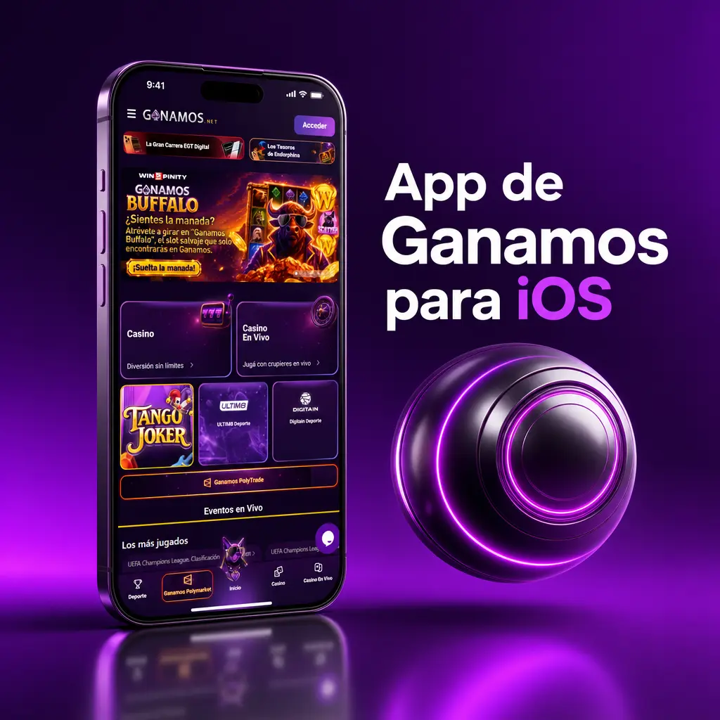 App de Ganamos para iOS: descarga gratuita para iPhone y iPad, compatible con iOS 12 o superior y rendimiento óptimo.