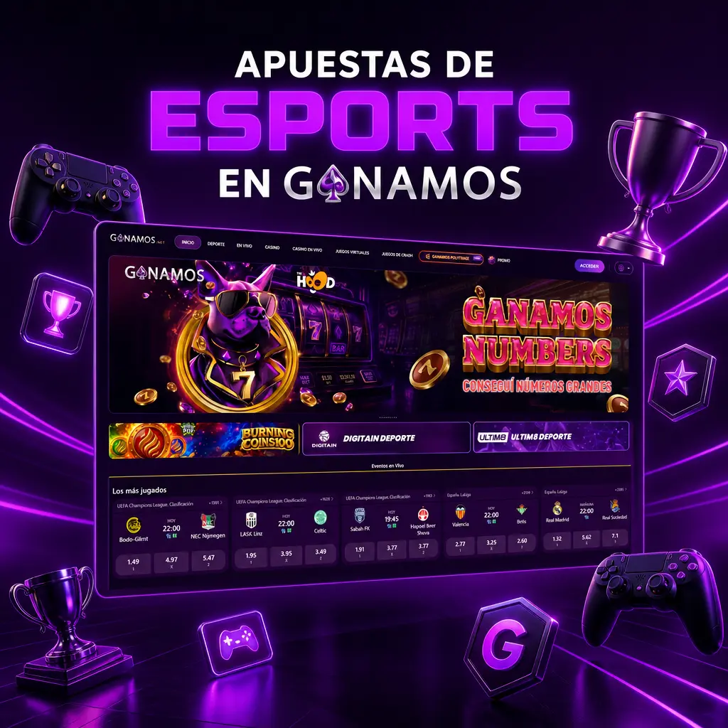 Apuestas de esports en Ganamos: CS2, League of Legends, Dota 2, Valorant y FIFA con cuotas actualizadas