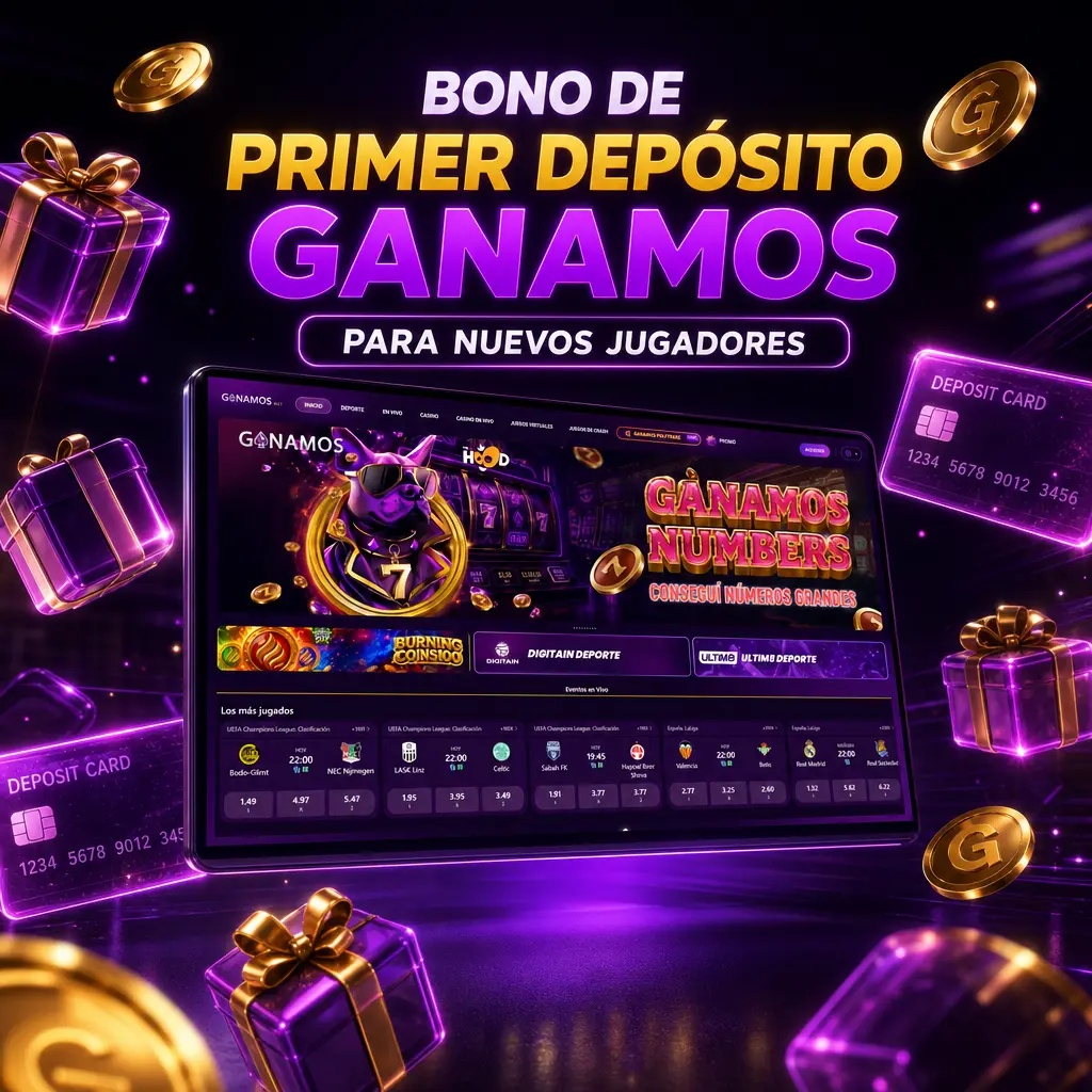 Bono de primer depósito Ganamos: 200% hasta 500.000 ARS más 100 giros gratis para nuevos jugadores en casino