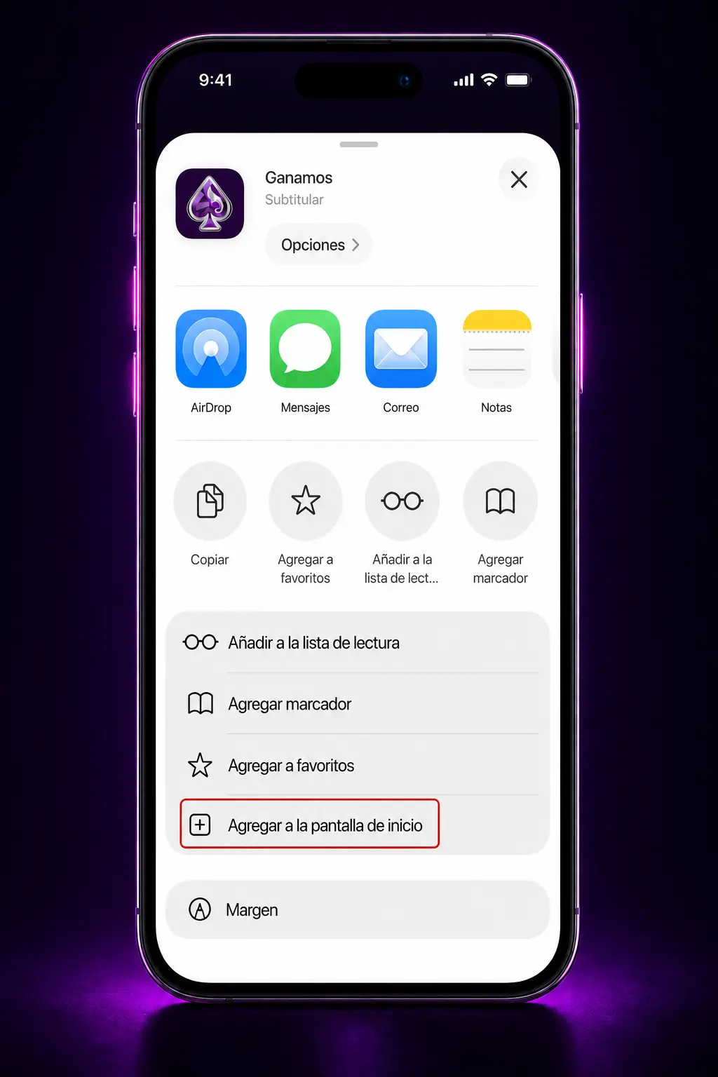 Pasos para descargar e instalar la app de Ganamos en iOS desde Safari en pocos minutos