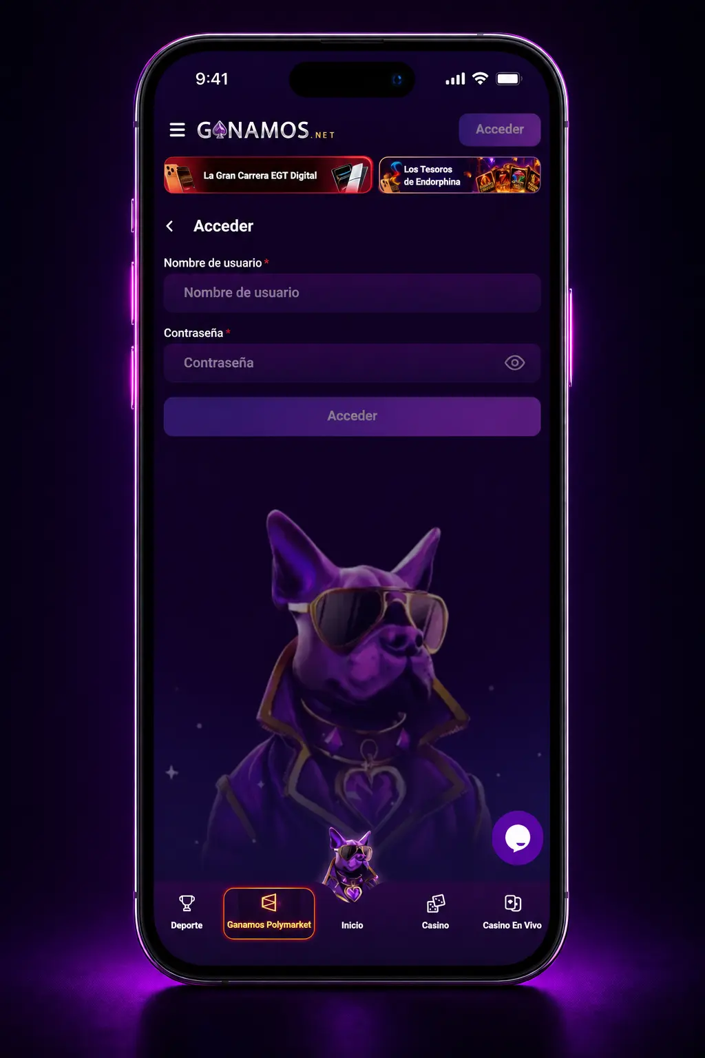 Pasos para descargar e instalar la app de Ganamos en iOS desde Safari, con captura de pantalla del proceso.