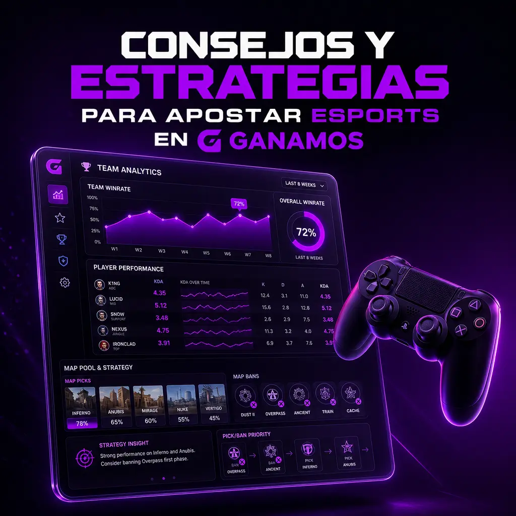 Consejos y estrategias para apostar en eSports de forma responsable y con criterio en Ganamos.
