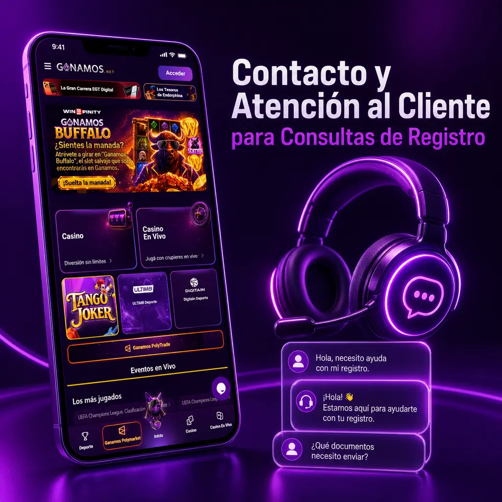 Atención al cliente de Ganamos disponible 24/7 para consultas de registro y verificación en Argentina