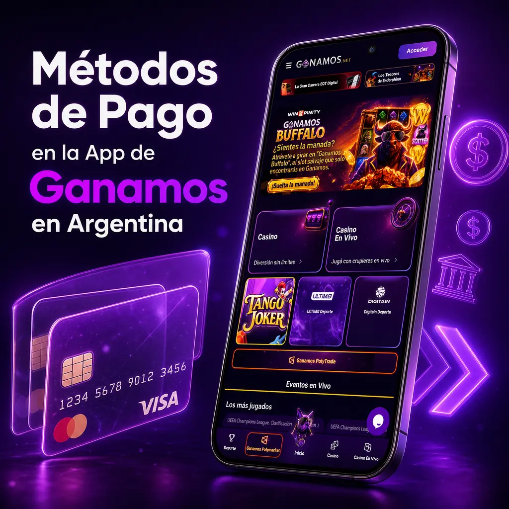 Métodos de pago disponibles en la app de Ganamos Argentina: Mercado Pago, Ualá, Naranja X, criptomonedas y más opciones.