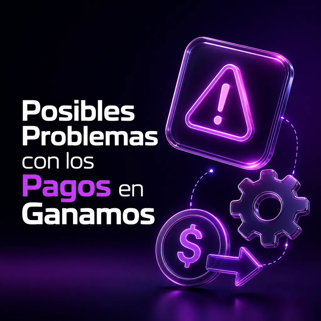 Solución a problemas comunes de pagos en Ganamos: depósitos no acreditados, retiros rechazados y errores de transferencia.