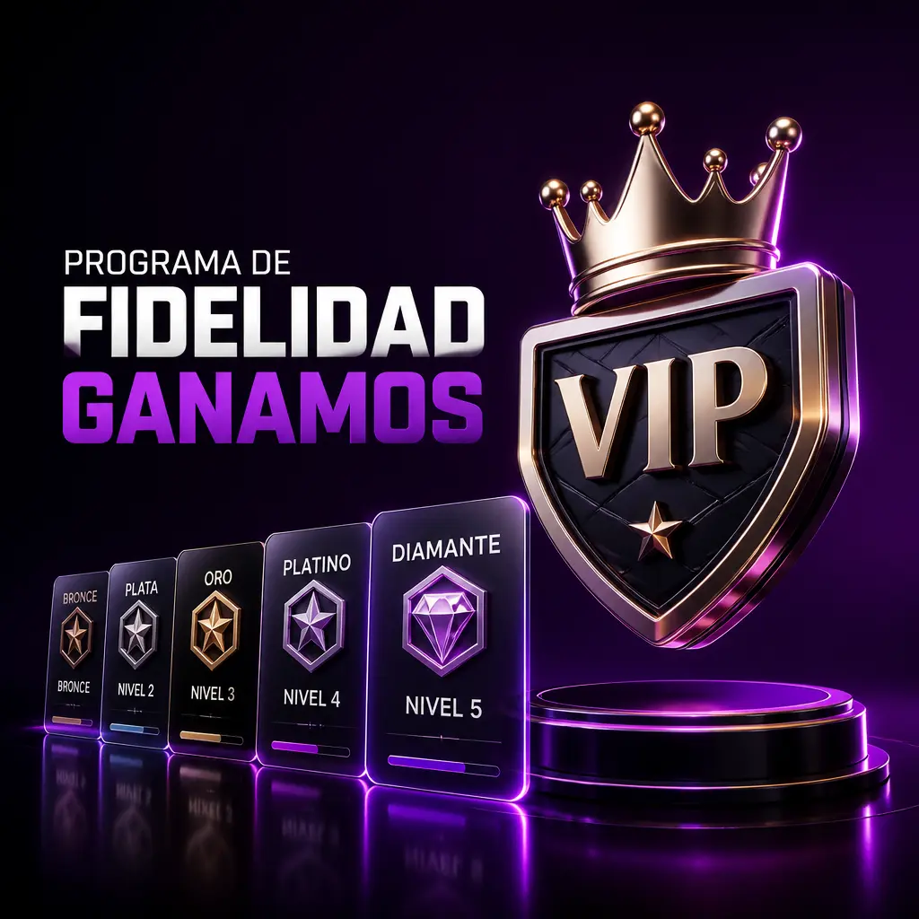 Programa de fidelidad Ganamos: acumulá puntos por apuestas y subí de nivel para desbloquear beneficios exclusivos
